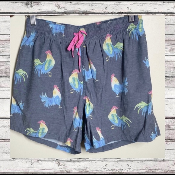 chubbies Other - CHUBBIES Men’s fowl play rooster Print Swim Trunks in Gray Large. Like new